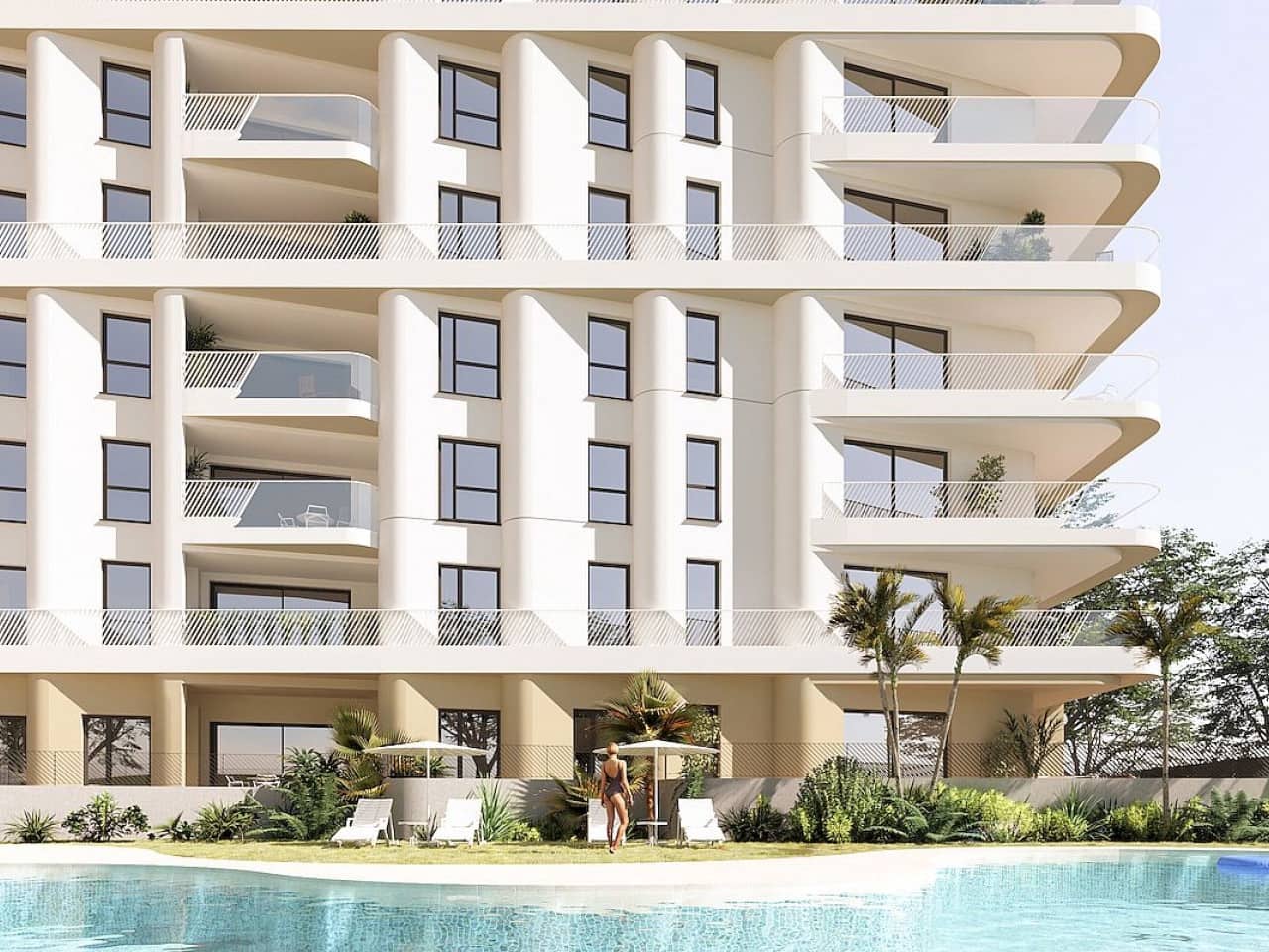 2 Zimmer Apartment zu verkaufen in La Villajoyosa / Vila Joiosa mit Pool - 330.000 € (Ref: 9318214)