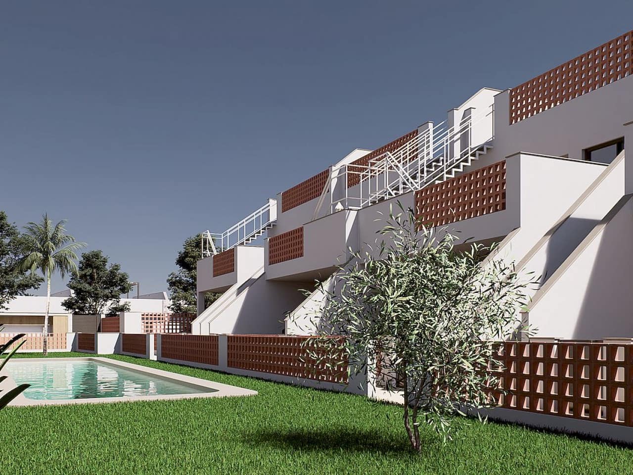 3 Zimmer Reihenhaus zu verkaufen in Pilar de la Horadada mit Pool - 369.900 € (Ref: 9318217)