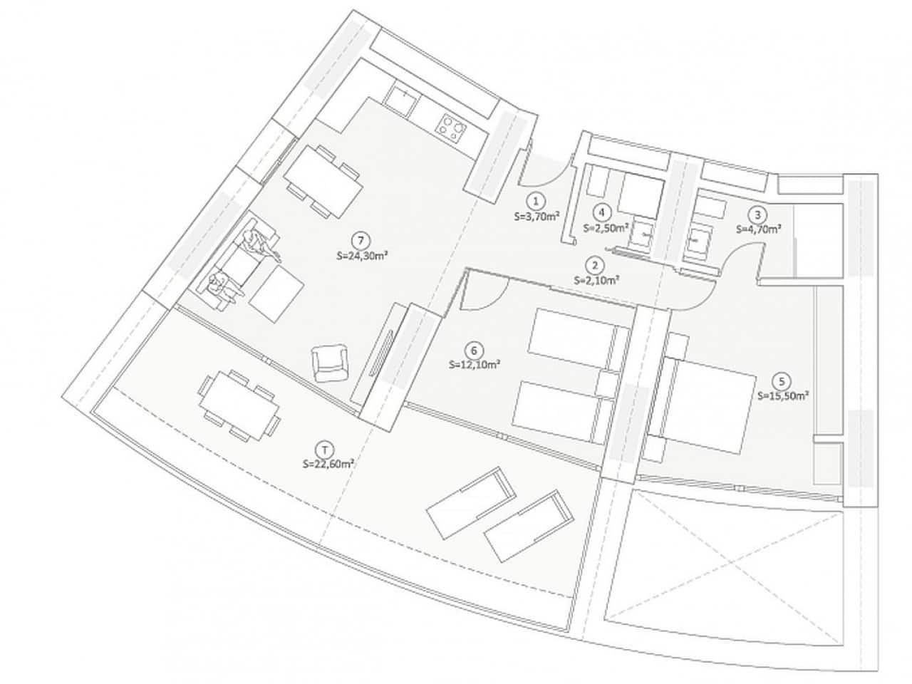 2 bedroom Apartment for sale in Benidorm with pool - € 1,058,000 (Ref: 9318222)