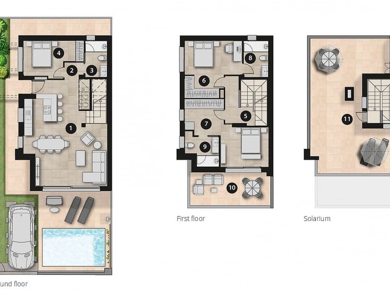 3 bedroom Villa for sale in San Pedro del Pinatar with pool - € 465,000 (Ref: 9318232)