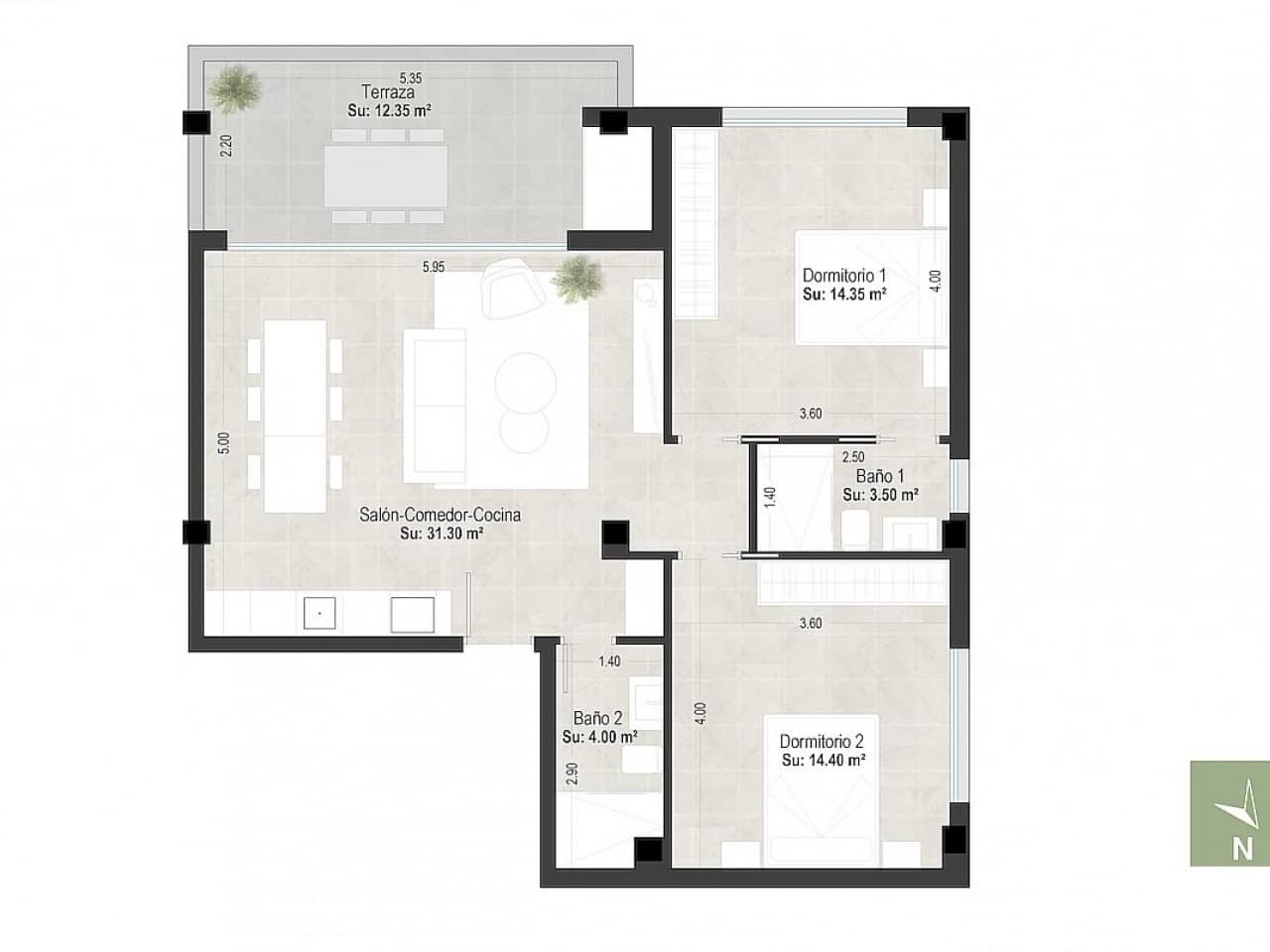 3 soveværelse Lejlighed til salg i San Pedro del Pinatar med swimmingpool - € 279.000 (Ref: 9318233)