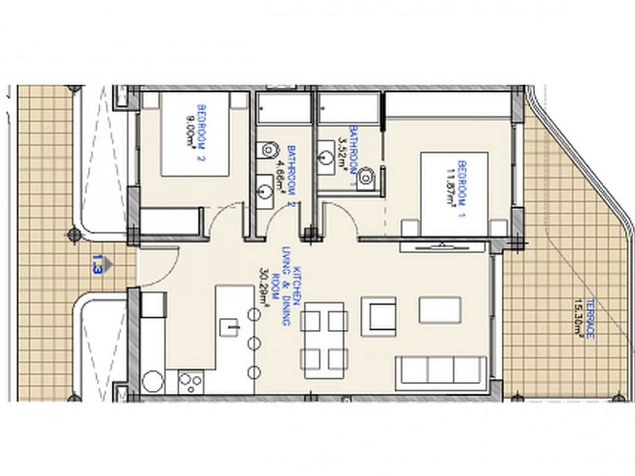 2 Zimmer Apartment zu verkaufen in Los Alcazares mit Pool - 265.000 € (Ref: 9318238)
