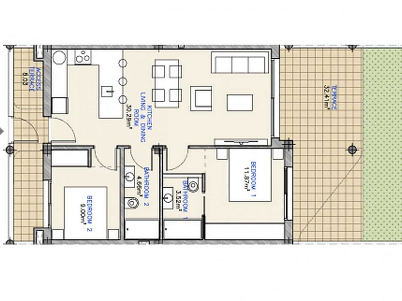 3 slaapkamer Penthouse te koop in Los Alcazares met zwembad garage - € 455.000 (Ref: 9318240)