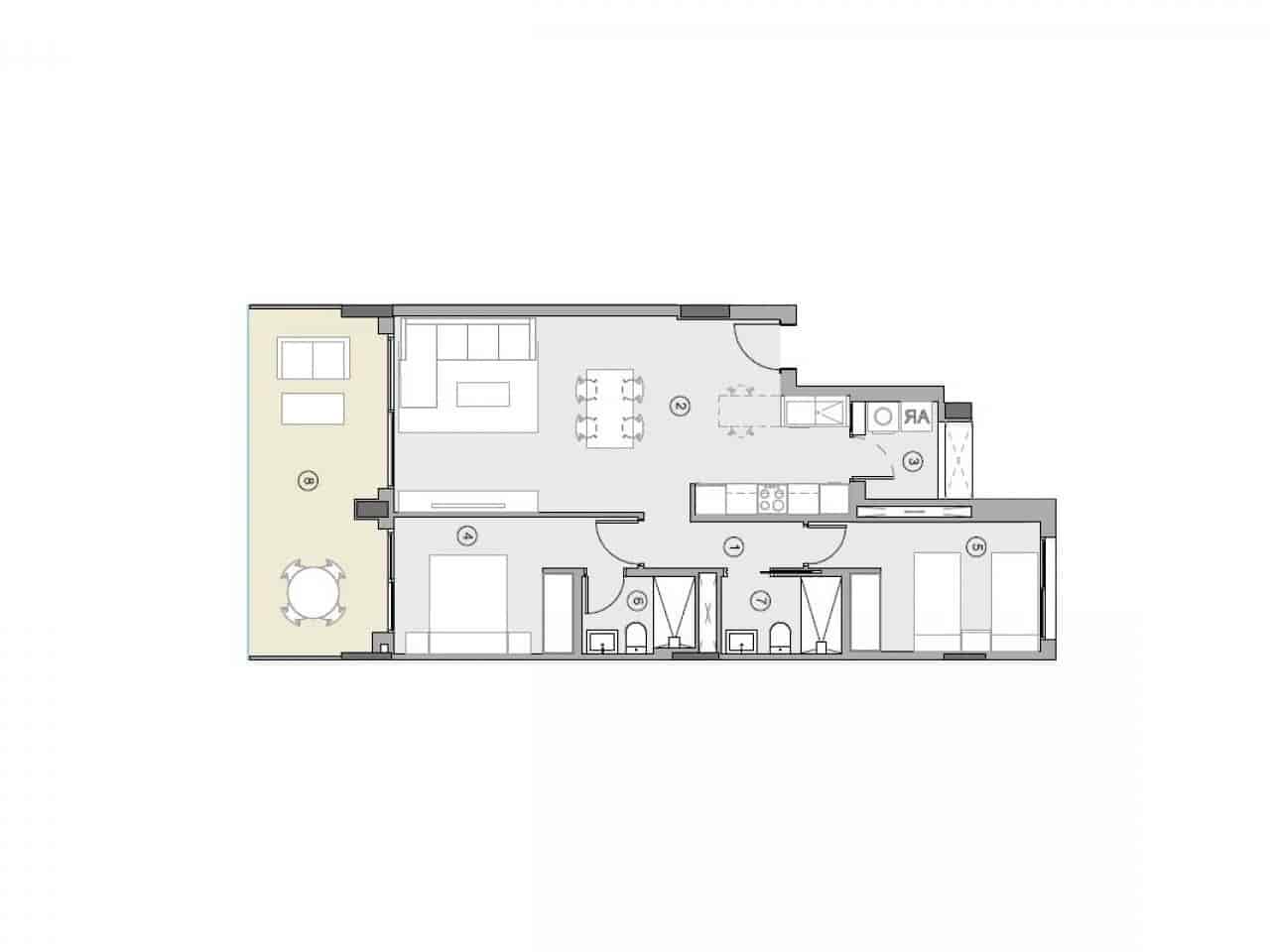 2 bedroom Apartment for sale in Orihuela Costa with pool - € 304,000 (Ref: 9318253)