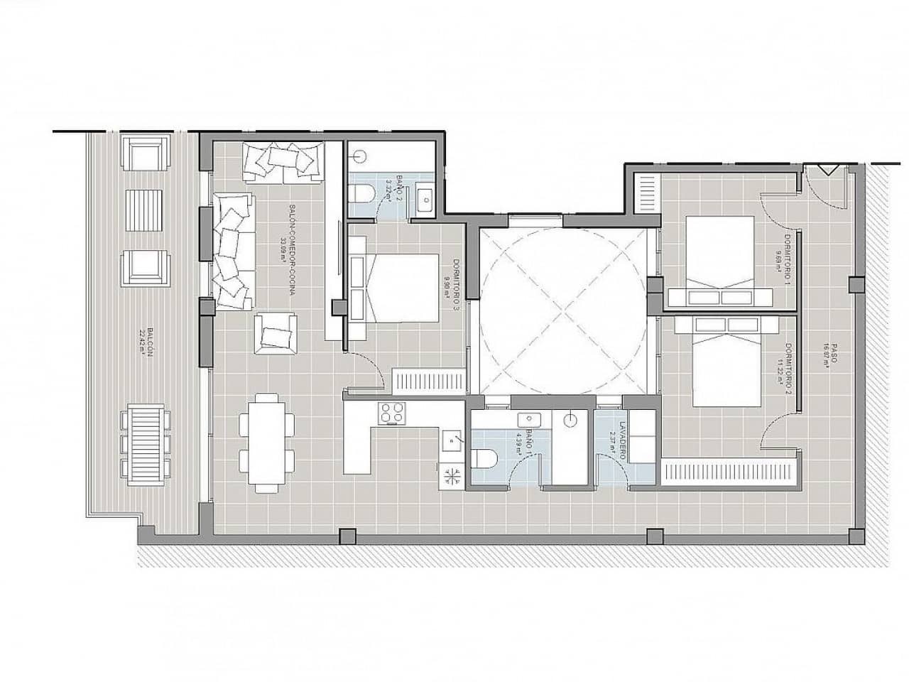 2 quarto Penthouse para venda em Torrevieja com piscina - 350 000 € (Ref: 9318257)