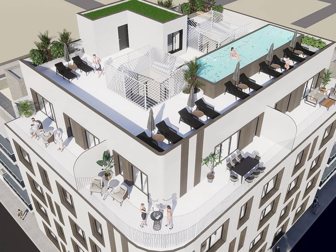 2 quarto Penthouse para venda em Torrevieja com piscina - 350 000 € (Ref: 9318257)