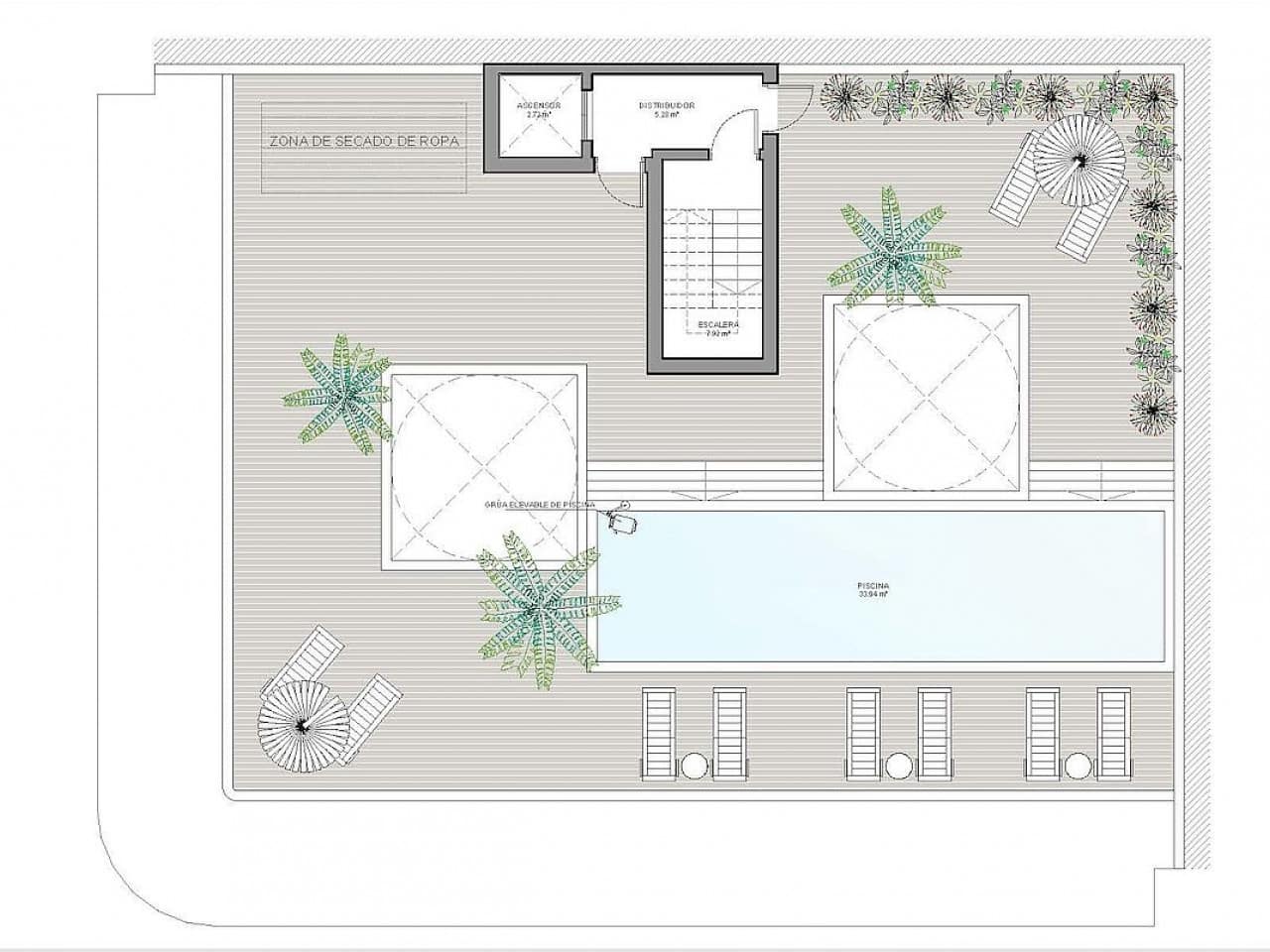 2 quarto Penthouse para venda em Torrevieja com piscina - 350 000 € (Ref: 9318257)