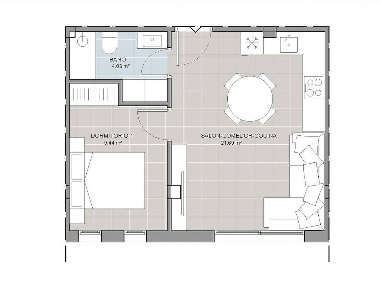 3 bedroom Penthouse for sale in Torrevieja with pool - € 410,000 (Ref: 9318258)