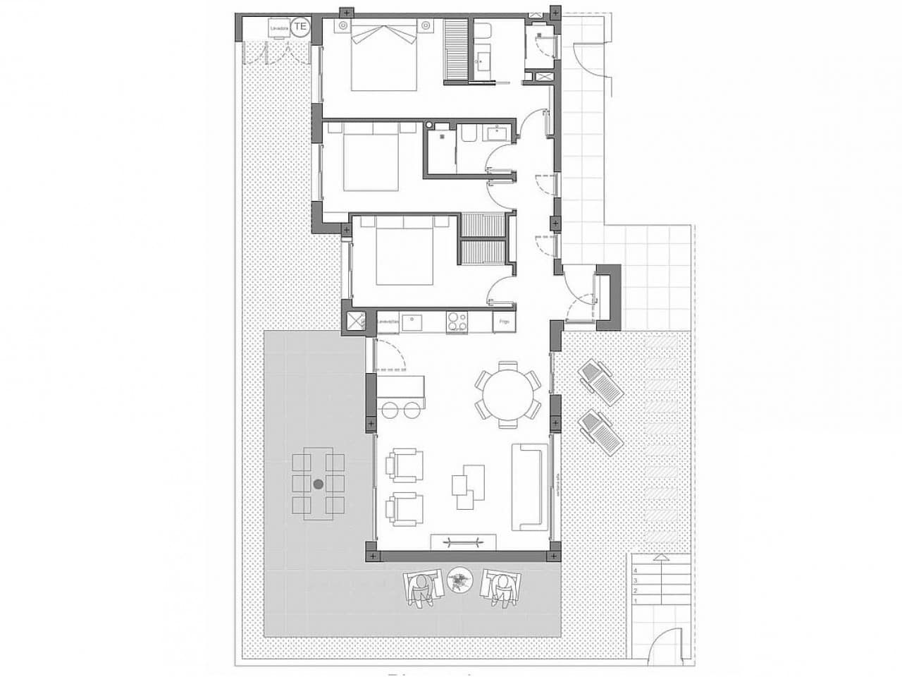 3 soveværelse Lejlighed til salg i Los Alcazares med swimmingpool - € 412.000 (Ref: 9318267)
