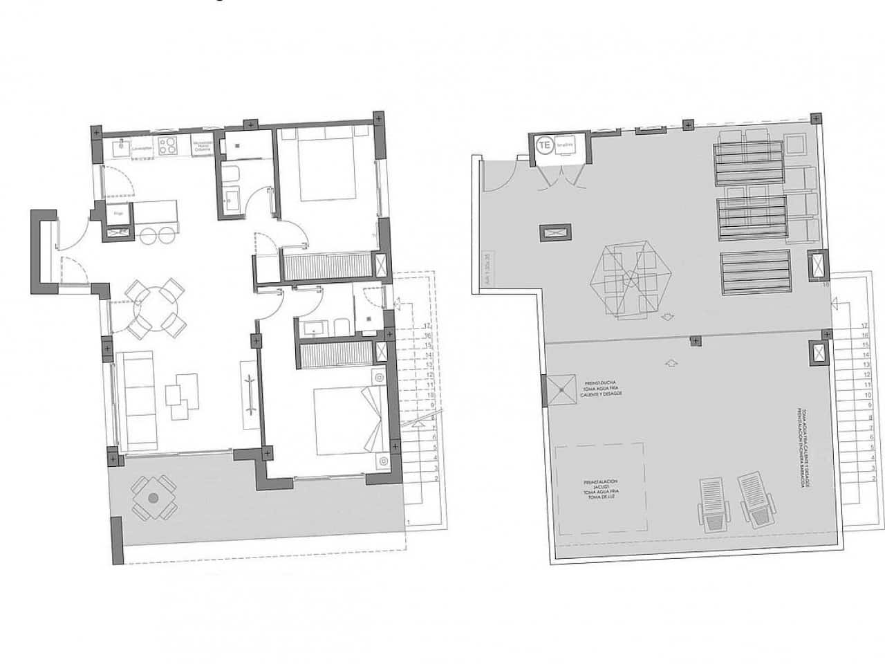 Ático de 2 habitaciones en Los Alcázares en venta con piscina - 349.000 € (Ref: 9318268)
