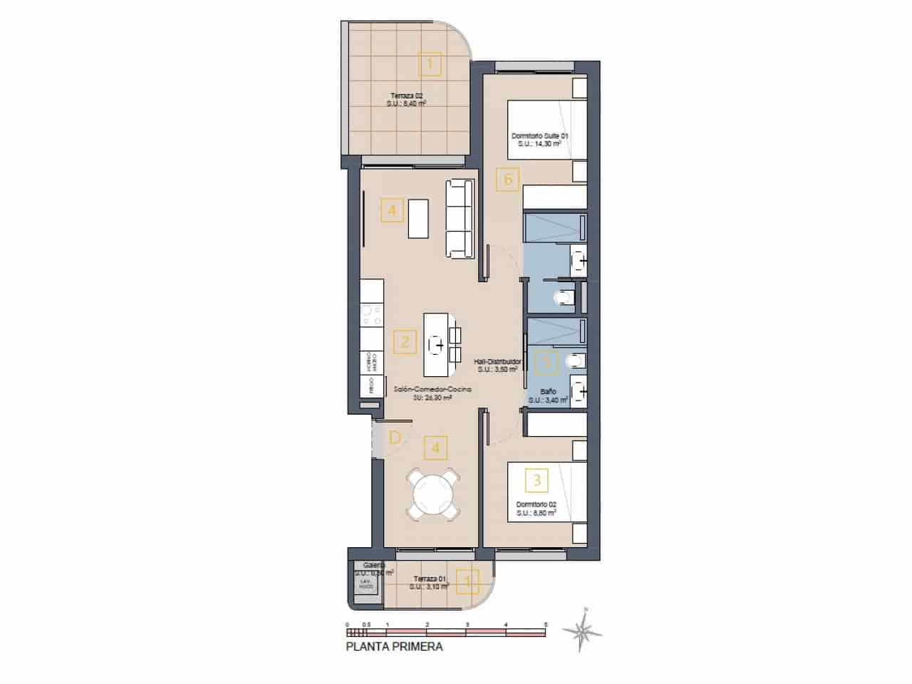 3 quarto Apartamento para venda em Los Alcazares com piscina - 329 900 € (Ref: 9318279)