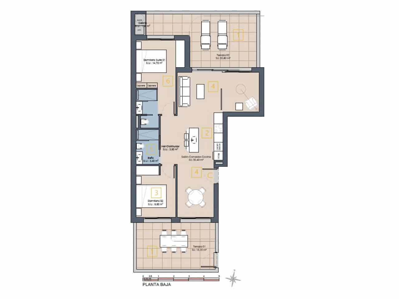 3 camera da letto Appartamento in vendita in Los Alcazares con piscina - 339.900 € (Rif: 9318280)