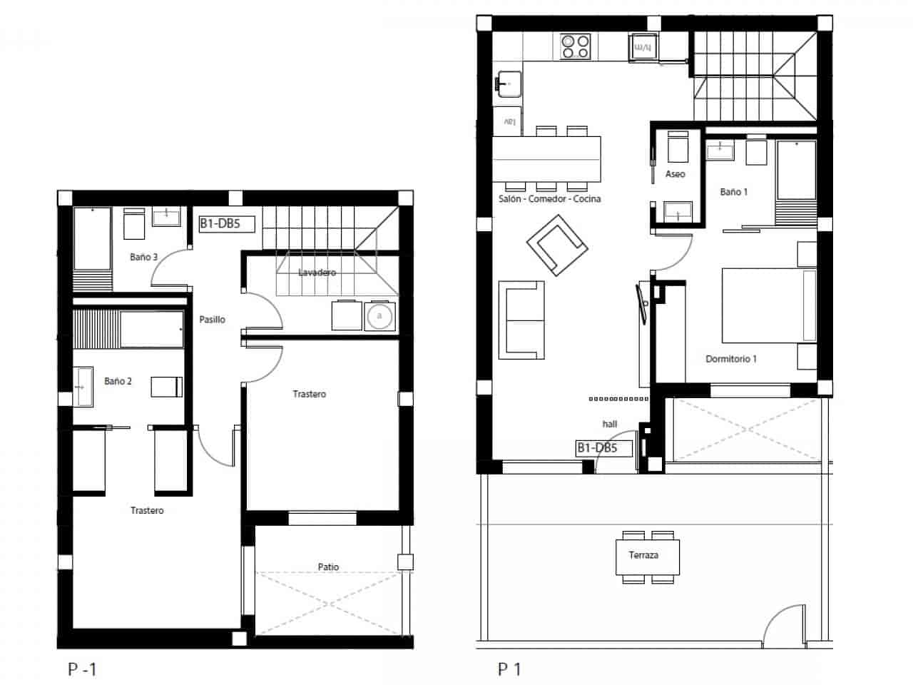 3 soveværelse Rækkehus til salg i Los Balcones med swimmingpool - € 330.000 (Ref: 9318285)