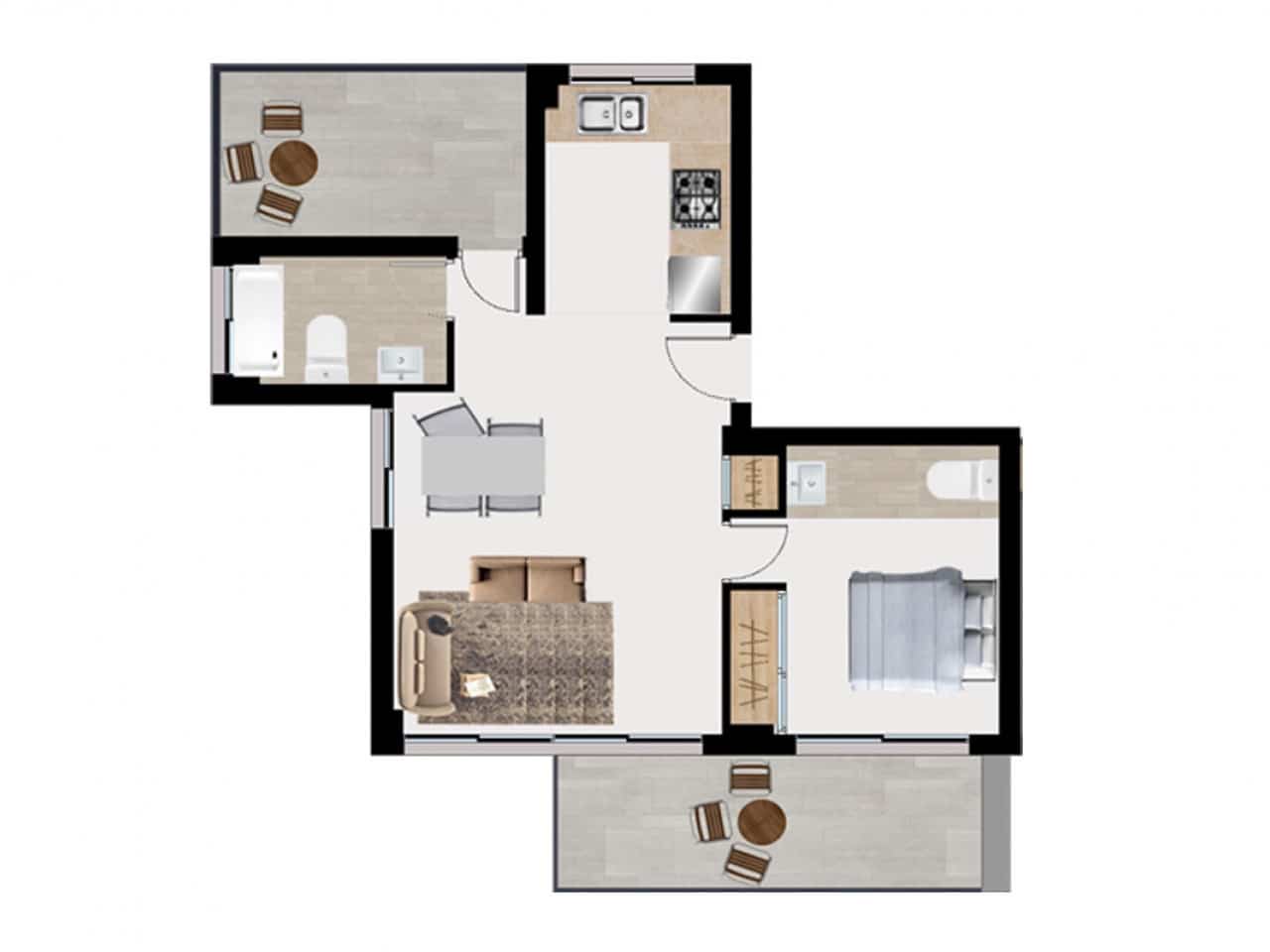 1 bedroom Apartment for sale in Benidorm with pool - € 275,000 (Ref: 9318289)