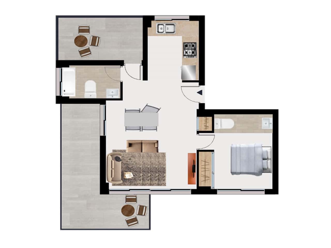 1 bedroom Apartment for sale in Benidorm with pool - € 275,000 (Ref: 9318289)