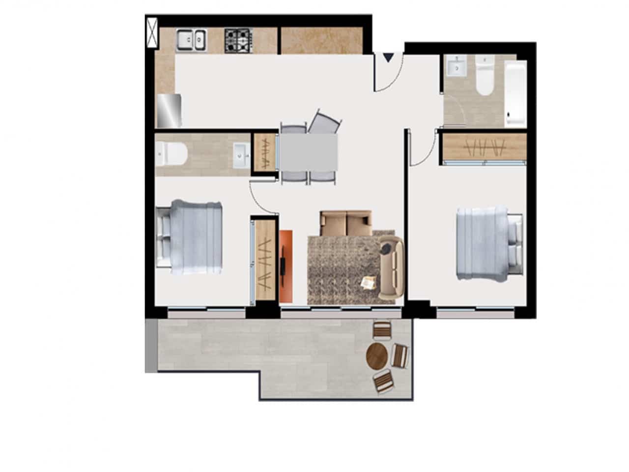 1 bedroom Apartment for sale in Benidorm with pool - € 275,000 (Ref: 9318289)