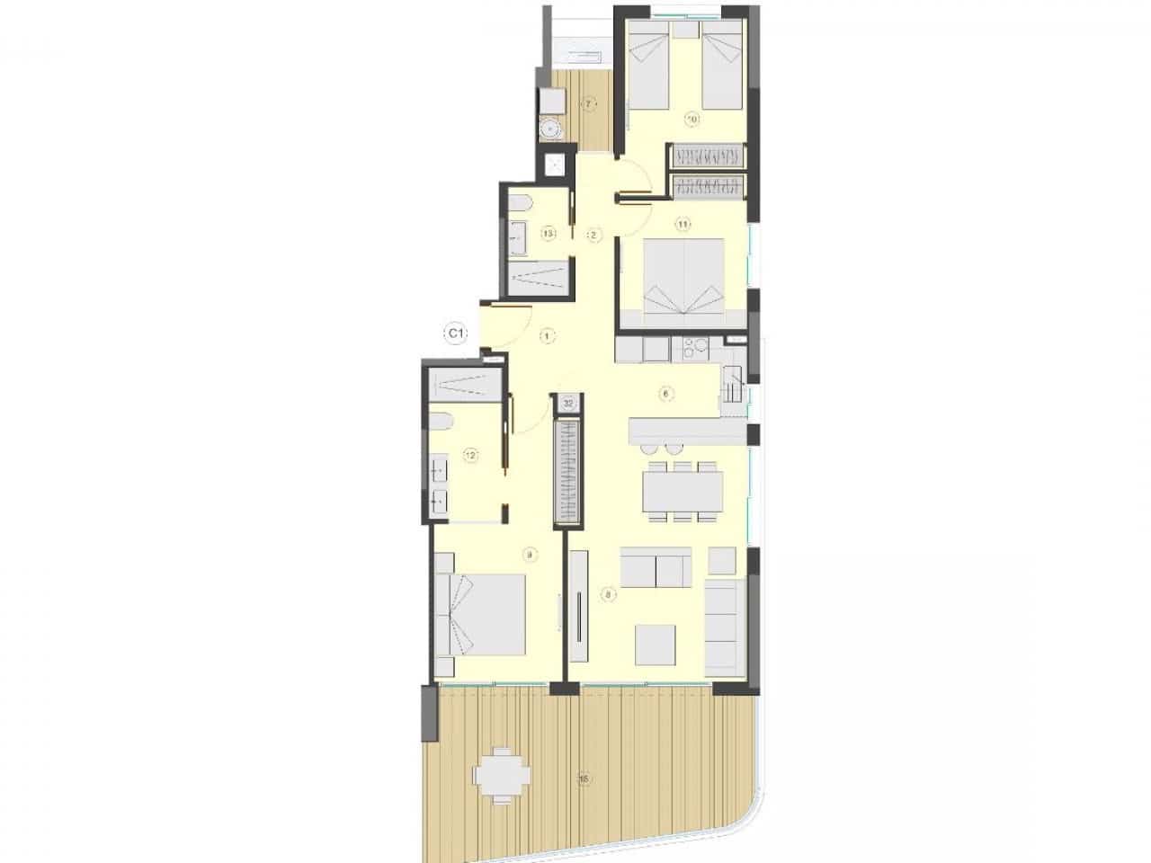 1 bedroom Apartment for sale in Calpe / Calp with pool - € 435,000 (Ref: 9318311)