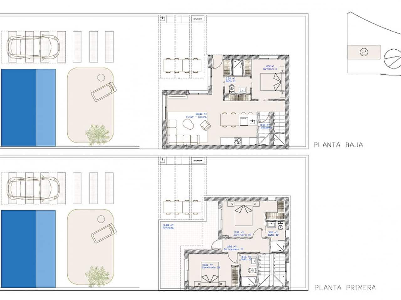 3 quarto Moradia para venda em San Pedro del Pinatar com piscina - 499 950 € (Ref: 9318313)