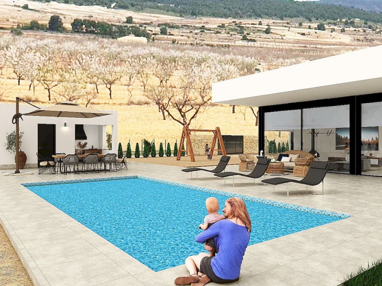 3 bedroom Villa for sale in Pinoso with pool - € 565,000 (Ref: 9318314)