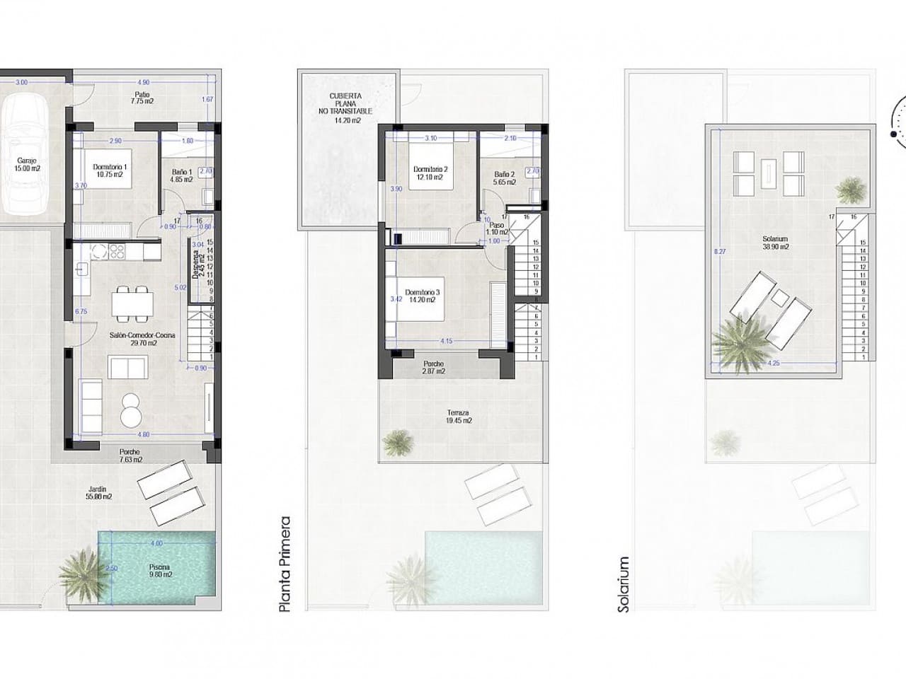 3 bedroom Villa for sale in San Pedro del Pinatar with pool - € 380,000 (Ref: 9318315)