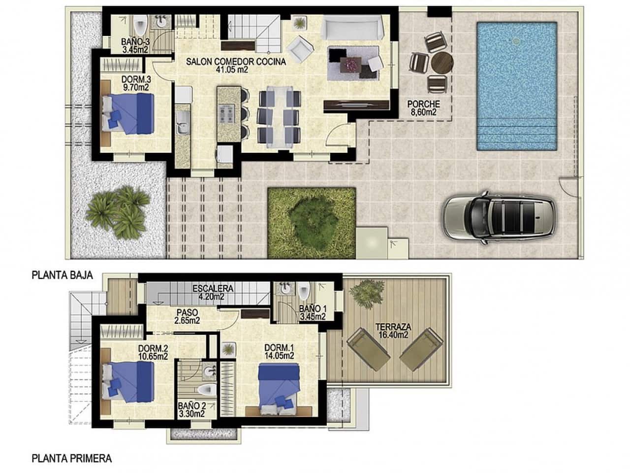 3 sypialnia Willa na sprzedaż w Los Montesinos z basenem - 389 000 € (Ref: 9318339)