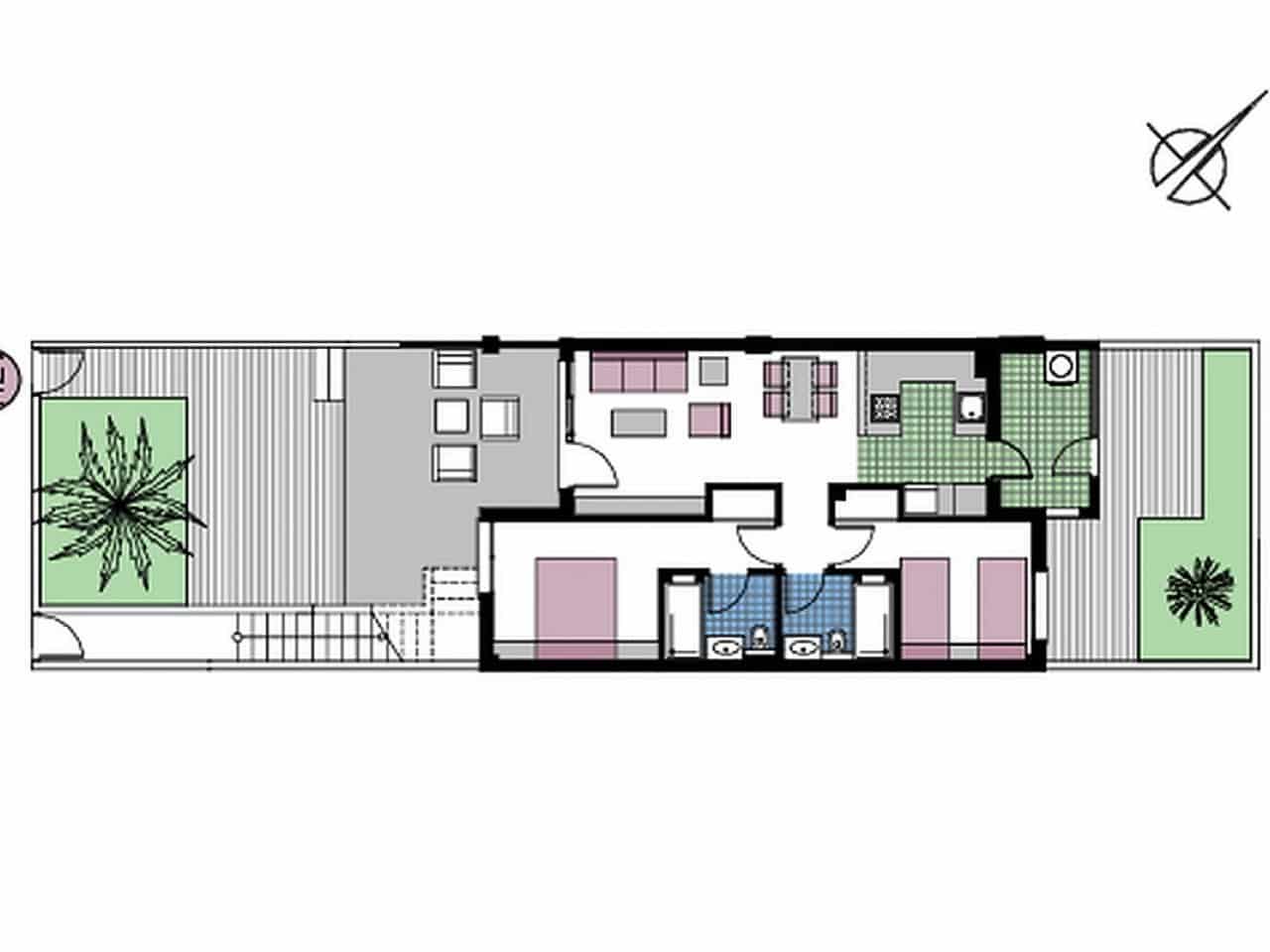 2 bedroom Terraced Villa for sale in Pilar de la Horadada with pool - € 339,000 (Ref: 9318349)