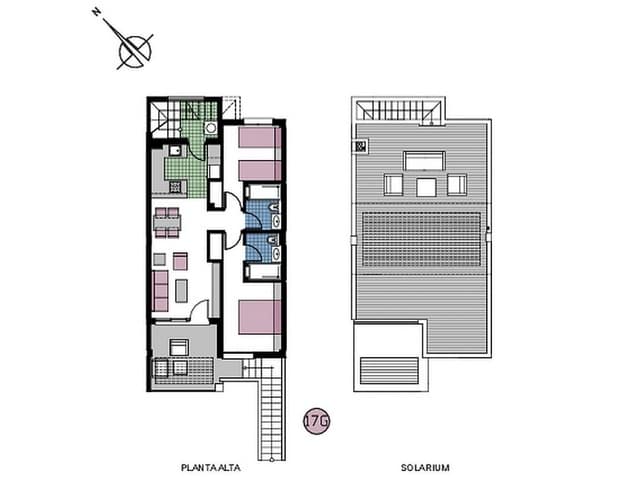 2 bedroom Terraced Villa for sale in Mil Palmeras, Pilar de la Horadada with pool - € 339,000 (Ref: 9318349)