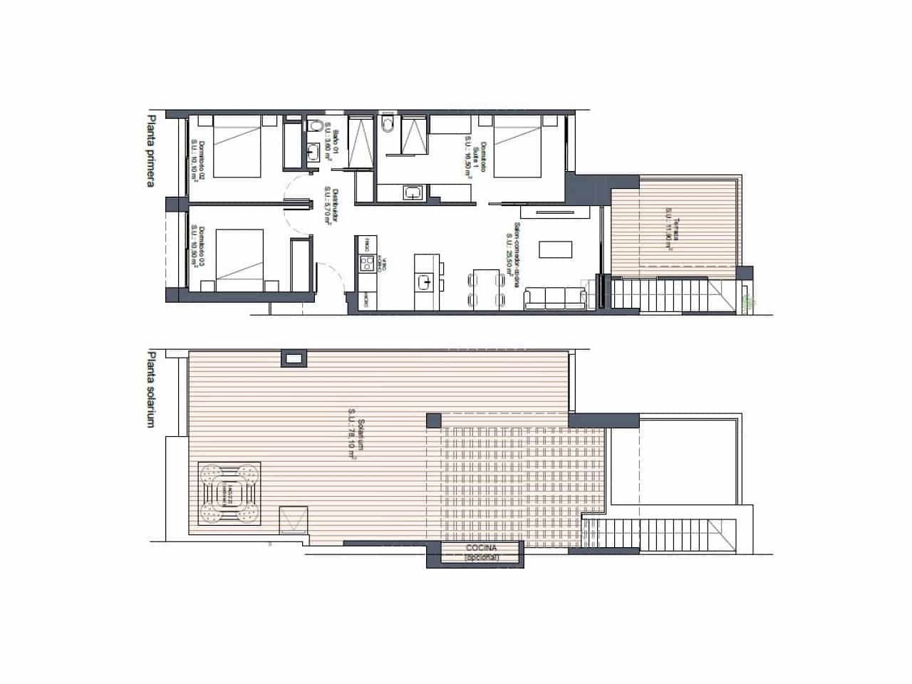 2 sovrum Radhus till salu i Ciudad Quesada - 303 000 € (Ref: 9318351)