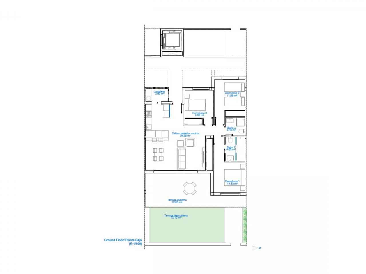 3 soverom Leilighet til salgs i Torre de la Horadada med svømmebasseng - € 419 900 (Ref: 9318353)