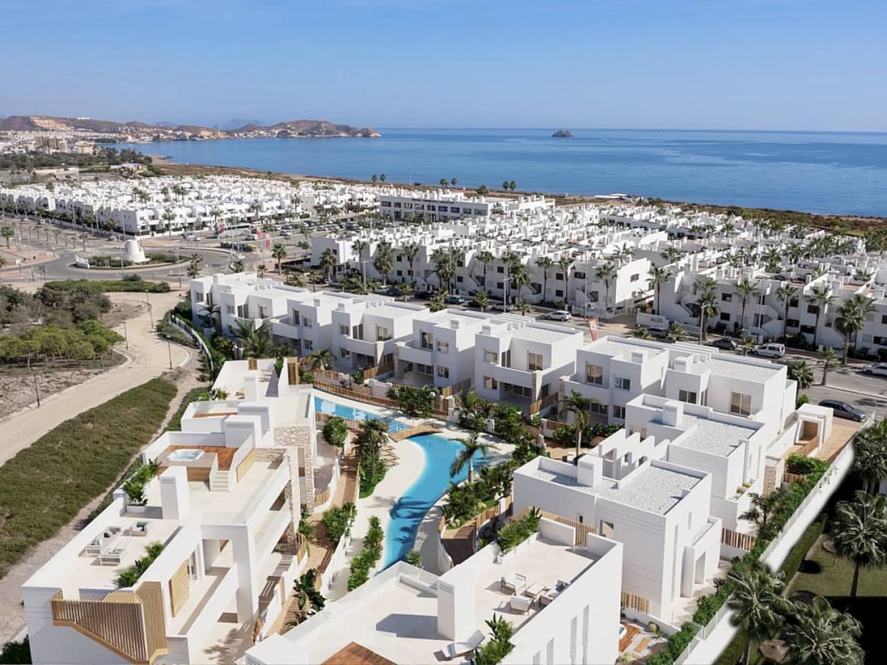 2 makuuhuone Rivitalo myytävänä paikassa San Juan de los Terreros mukana uima-altaan - 385 000 € (Ref: 9318364)