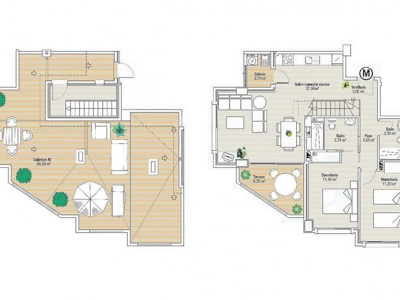 3 camera da letto Attico in vendita in La Manga del Mar Menor con piscina - 510.000 € (Rif: 9318371)