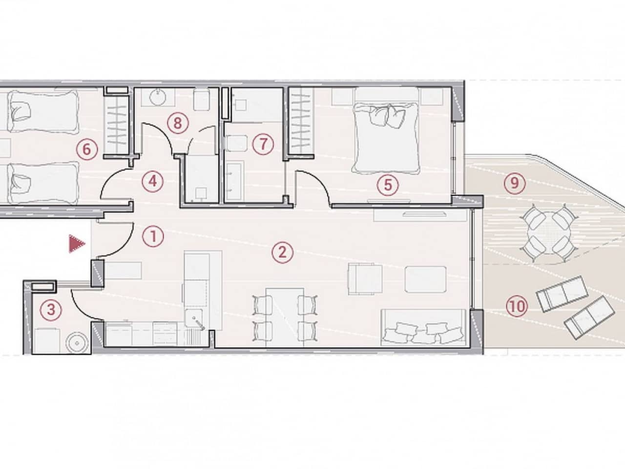 2 Zimmer Apartment zu verkaufen in Calpe / Calp mit Pool - 479.000 € (Ref: 9318378)