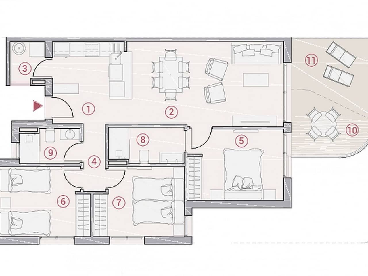 2 Zimmer Apartment zu verkaufen in Calpe / Calp mit Pool - 479.000 € (Ref: 9318378)