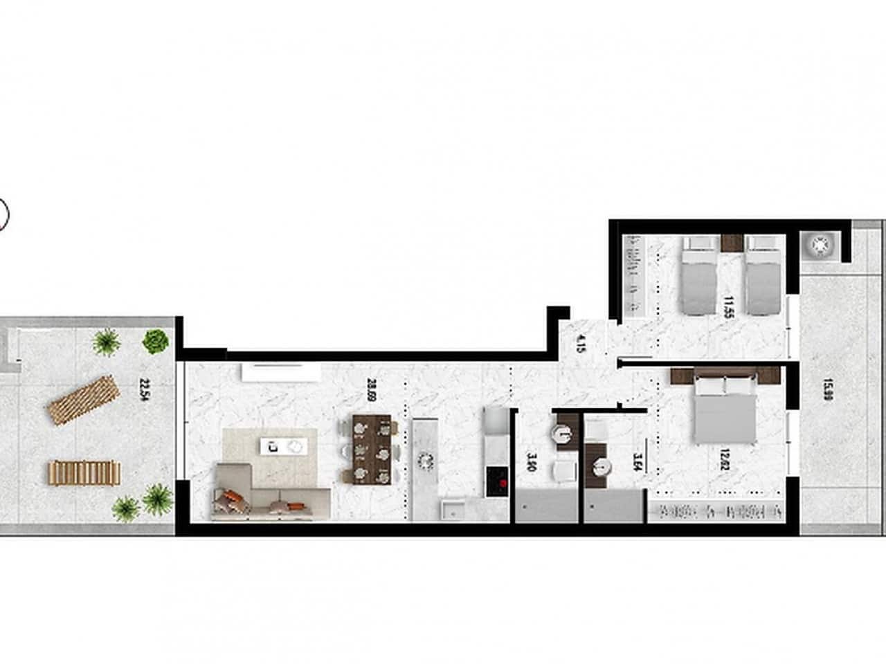 2 soverom Penthouse til salgs i Orihuela Costa med svømmebasseng - € 440 000 (Ref: 9318387)