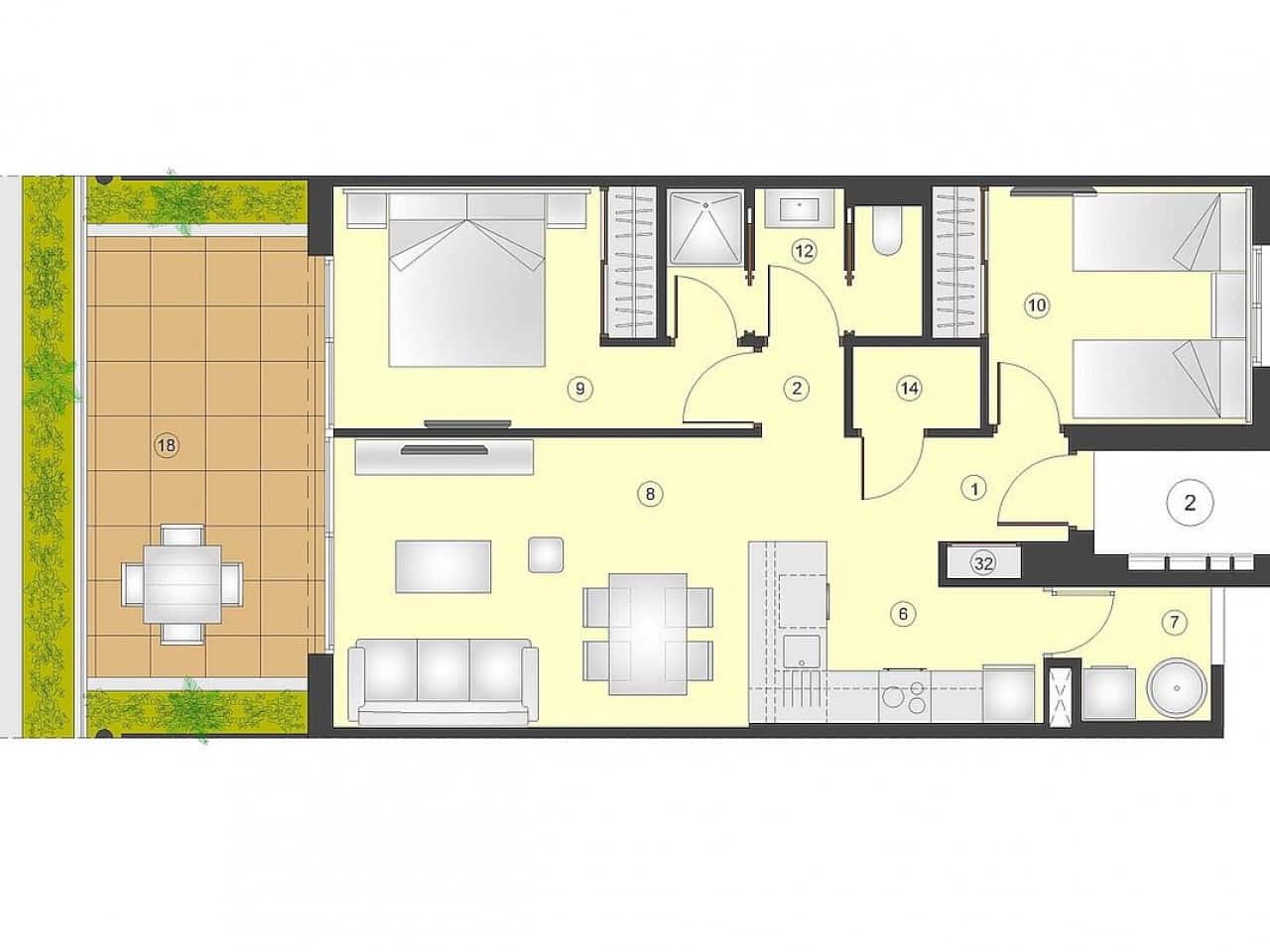 2 bedroom Apartment for sale in Torrevieja with pool - € 292,000 (Ref: 9318391)