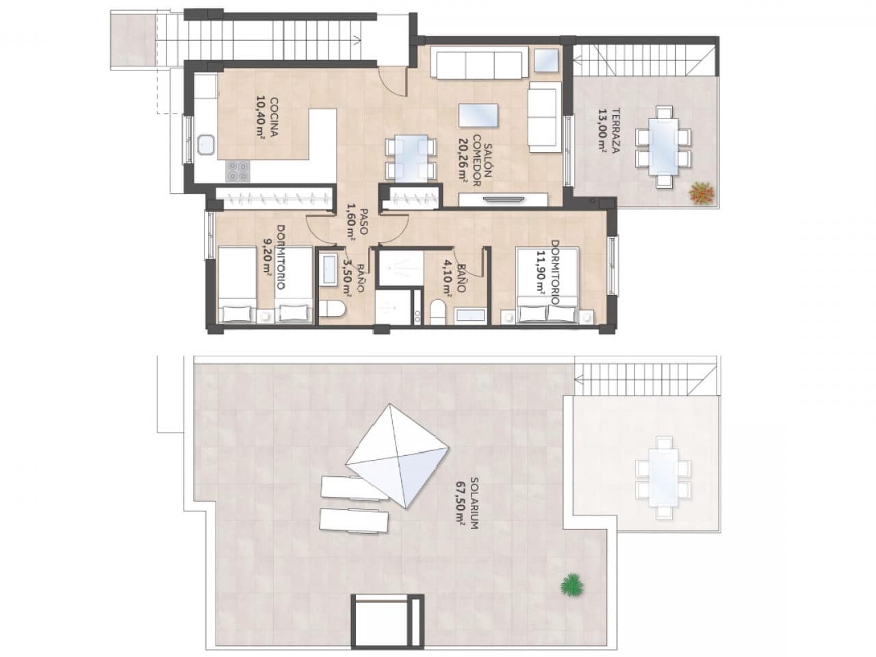 2 sovrum Radhus till salu i San Miguel de Salinas med pool - 243 800 € (Ref: 9318394)