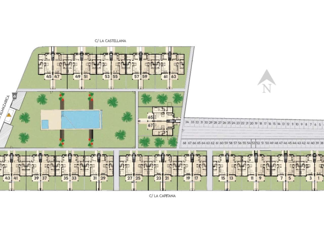 2 sovrum Radhus till salu i San Miguel de Salinas med pool - 243 800 € (Ref: 9318394)