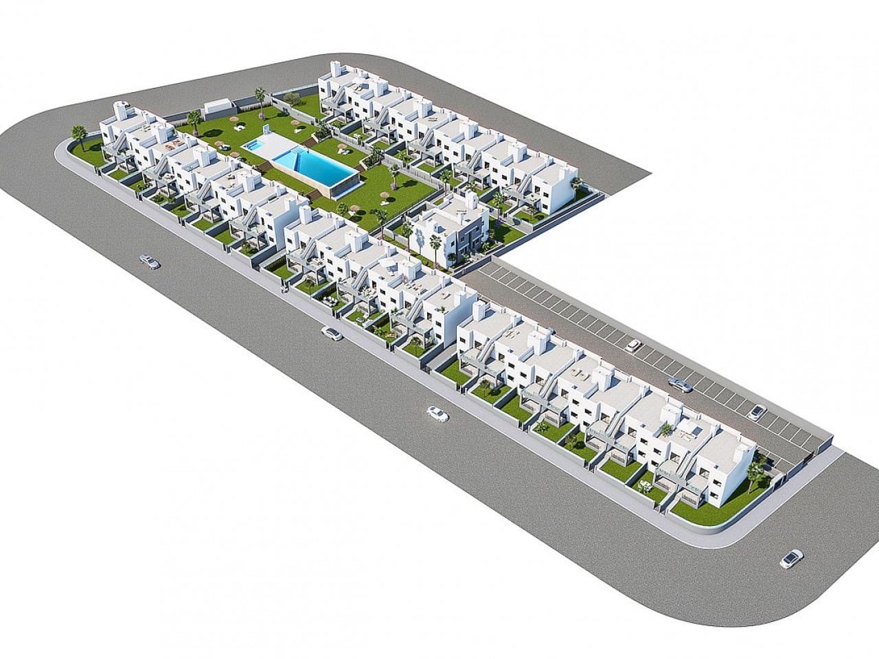 2 sovrum Radhus till salu i San Miguel de Salinas med pool - 243 800 € (Ref: 9318394)