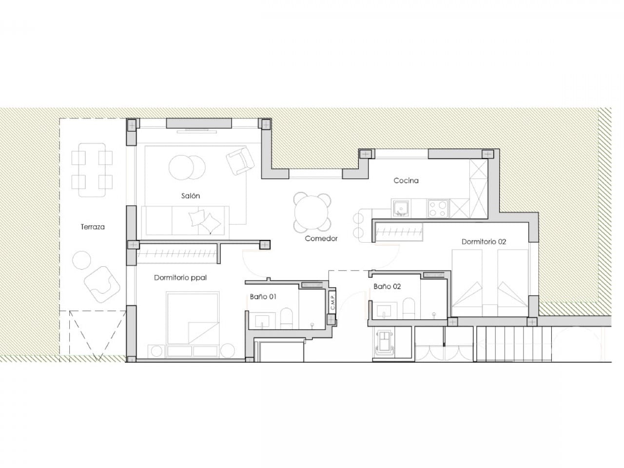 2 bedroom Apartment for sale in Torre-Pacheco with pool - € 308,900 (Ref: 9318399)