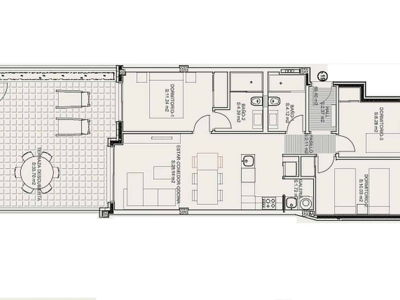 2 sovrum Radhus till salu i Torrevieja med pool - 272 800 € (Ref: 9318410)