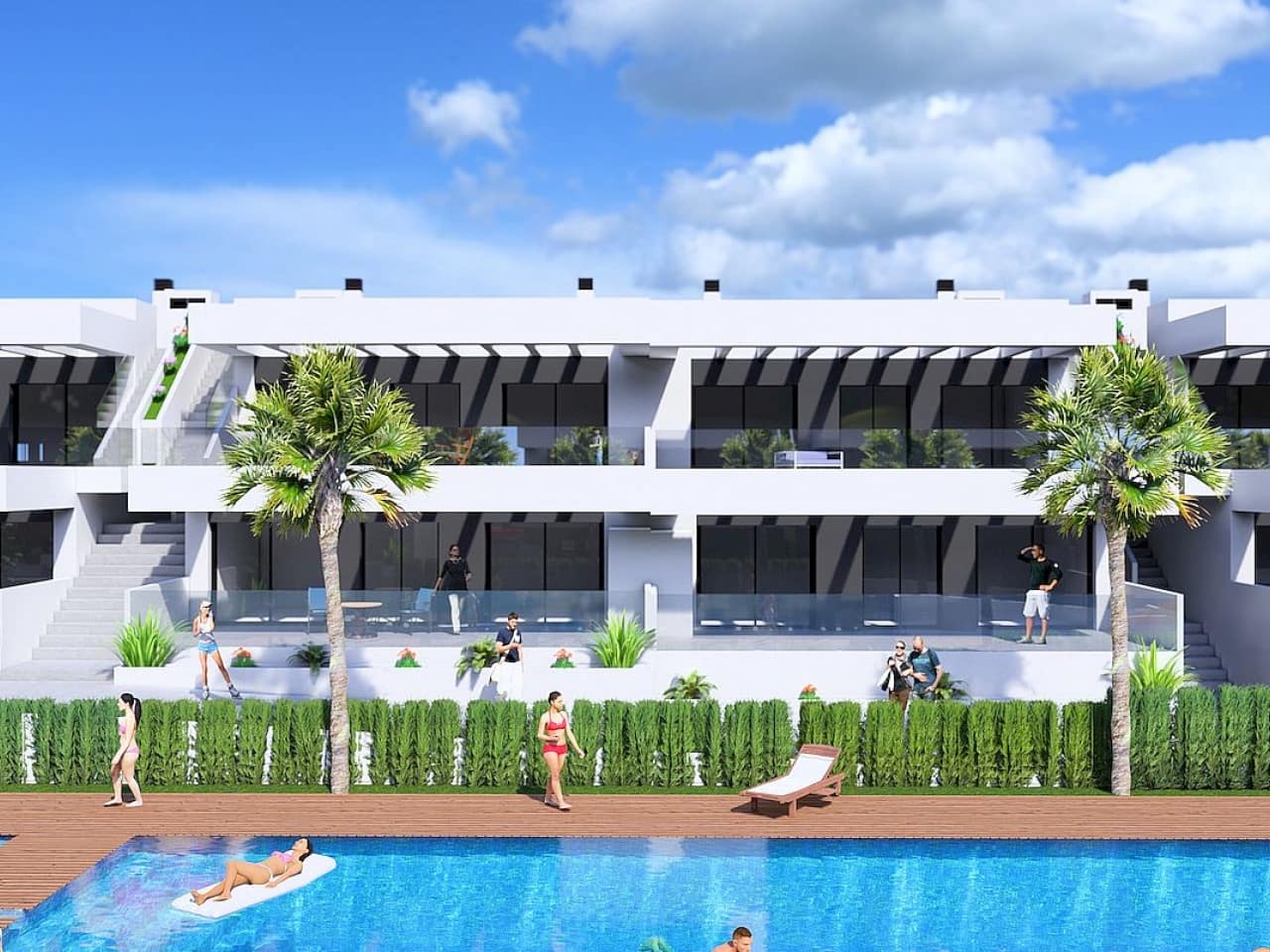 2 soveværelse Rækkehus til salg i Algorfa med swimmingpool - € 295.000 (Ref: 9318411)