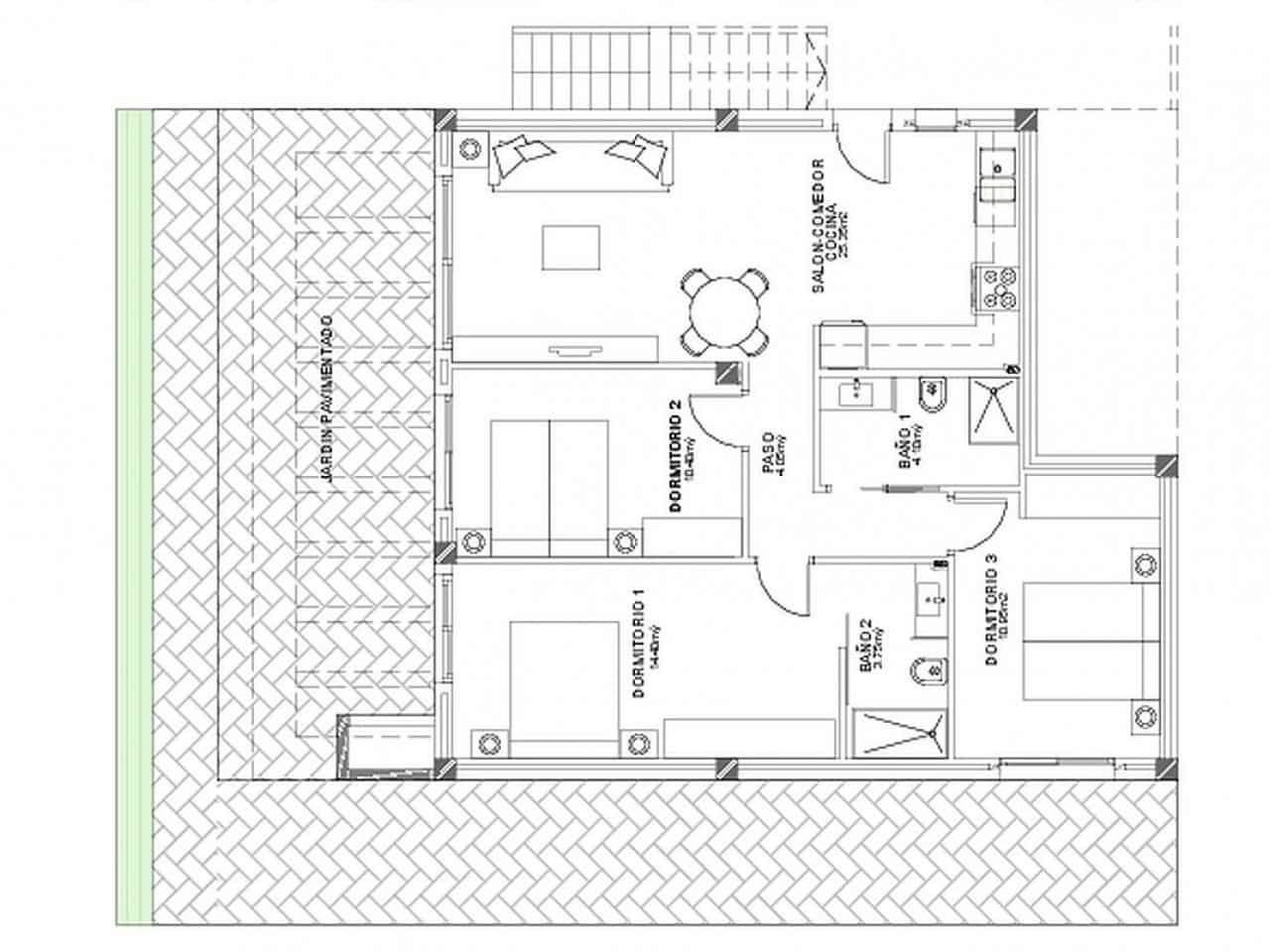 2 soveværelse Rækkehus til salg i Algorfa med swimmingpool - € 295.000 (Ref: 9318411)