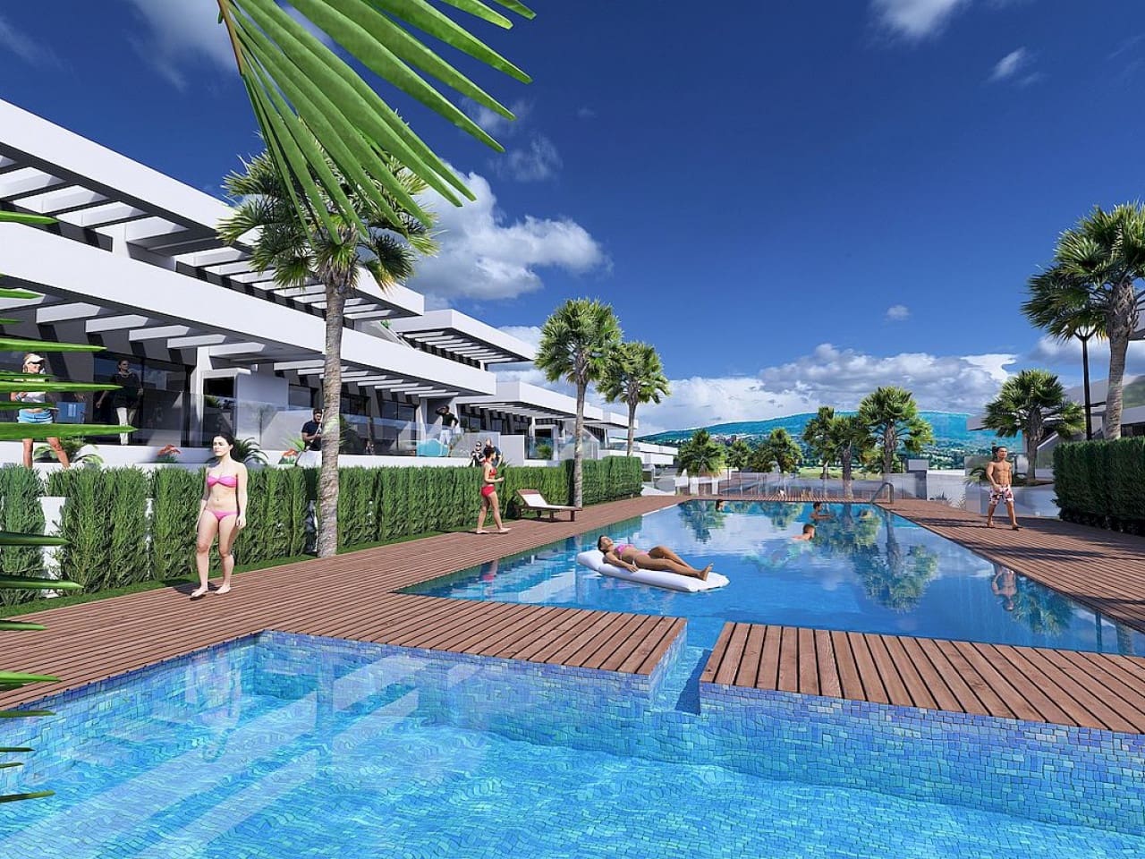 2 soveværelse Rækkehus til salg i Algorfa med swimmingpool - € 295.000 (Ref: 9318411)