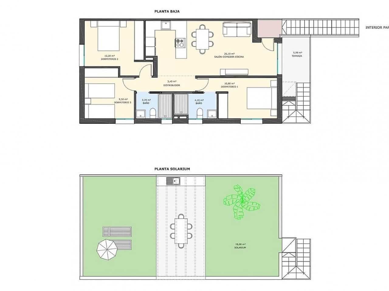 3 soveværelse Rækkehus til salg i Pilar de la Horadada med swimmingpool - € 289.900 (Ref: 9318413)