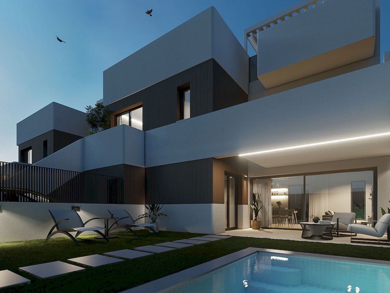 2 bedroom Terraced Villa for sale in Lo Pagan with pool - € 314,900 (Ref: 9318421)