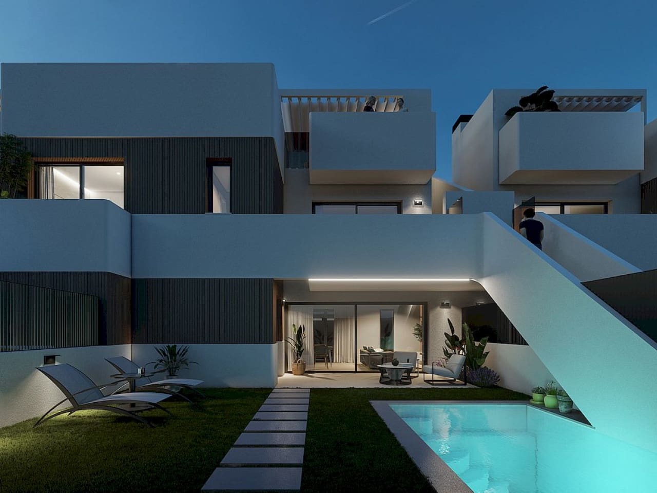 2 bedroom Terraced Villa for sale in Lo Pagan with pool - € 314,900 (Ref: 9318421)