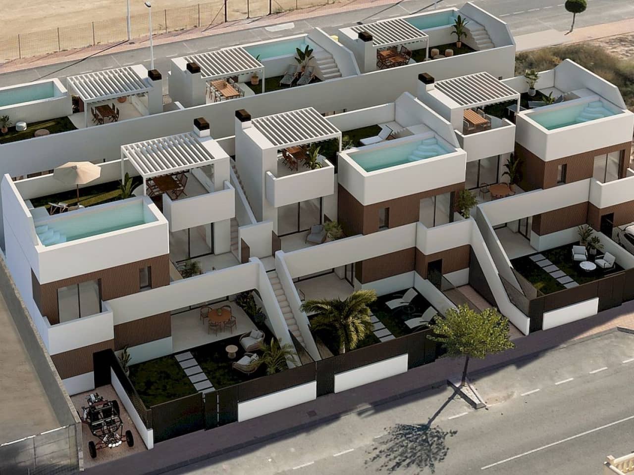 2 bedroom Terraced Villa for sale in Lo Pagan with pool - € 314,900 (Ref: 9318421)