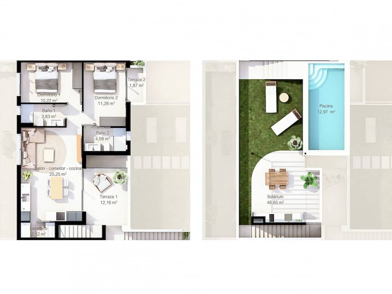 2 bedroom Terraced Villa for sale in Lo Pagan with pool - € 314,900 (Ref: 9318421)