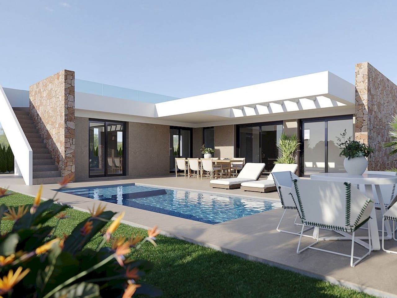 3 quarto Moradia para venda em Fuente Alamo de Murcia com piscina - 344 900 € (Ref: 9318433)