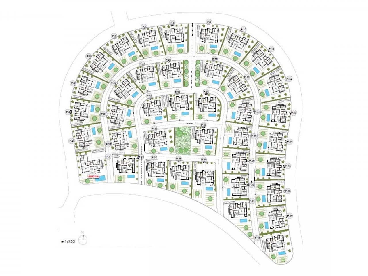 3 makuuhuone Huvila myytävänä paikassa Fuente Alamo de Murcia mukana uima-altaan - 379 900 € (Ref: 9318434)